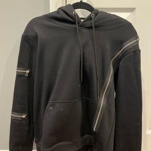 LF black zipper hoodie